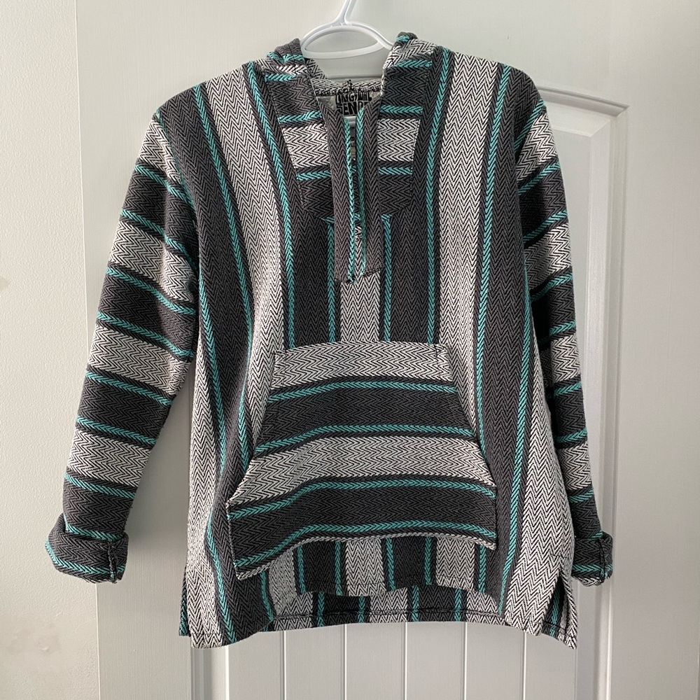 3/$30 ✨ Teal Baja Poncho